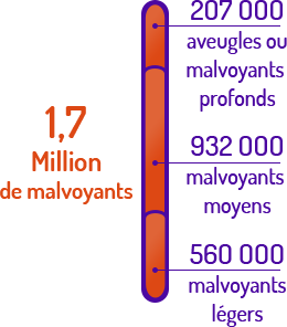 1,7 million de malvoyants